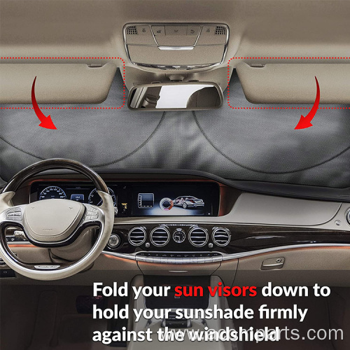 Auto Heat Shield Front Window One Piece Sunshade